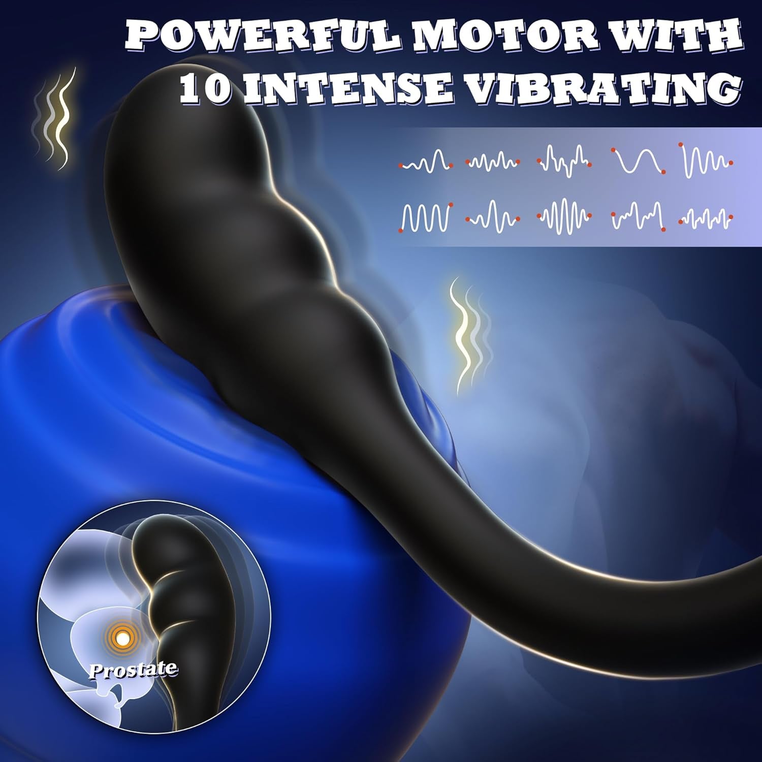 CorePulse Remote Prostate Massager Cock Ring 10 Vibrations - SinfulX - Personal Care > Sexual Wellness > Prostate Massager Cock Ring