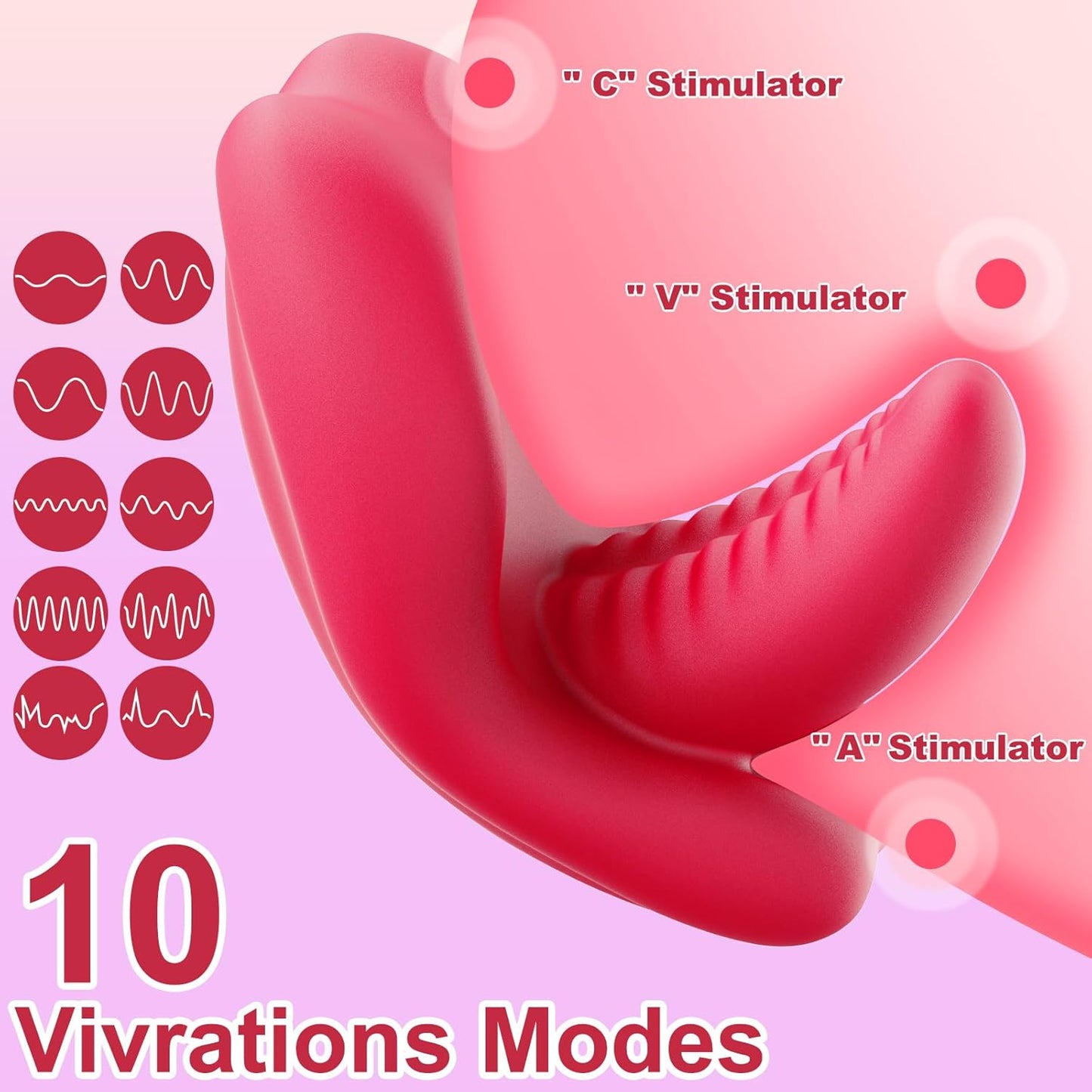 KissPulse Tongue Wearable Panty Vibrator APP 10 Modes - SinfulX - Personal Care > Sexual Wellness > Panty Vibrator