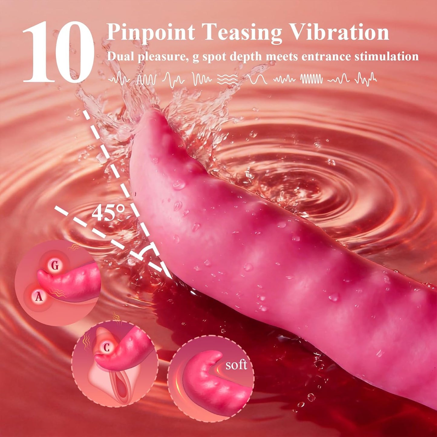VirelWriggle Tongue Vibrator 20 Modes G - Spot Toy - SinfulX - Personal Care > Sexual Wellness > Tongue Vibrator