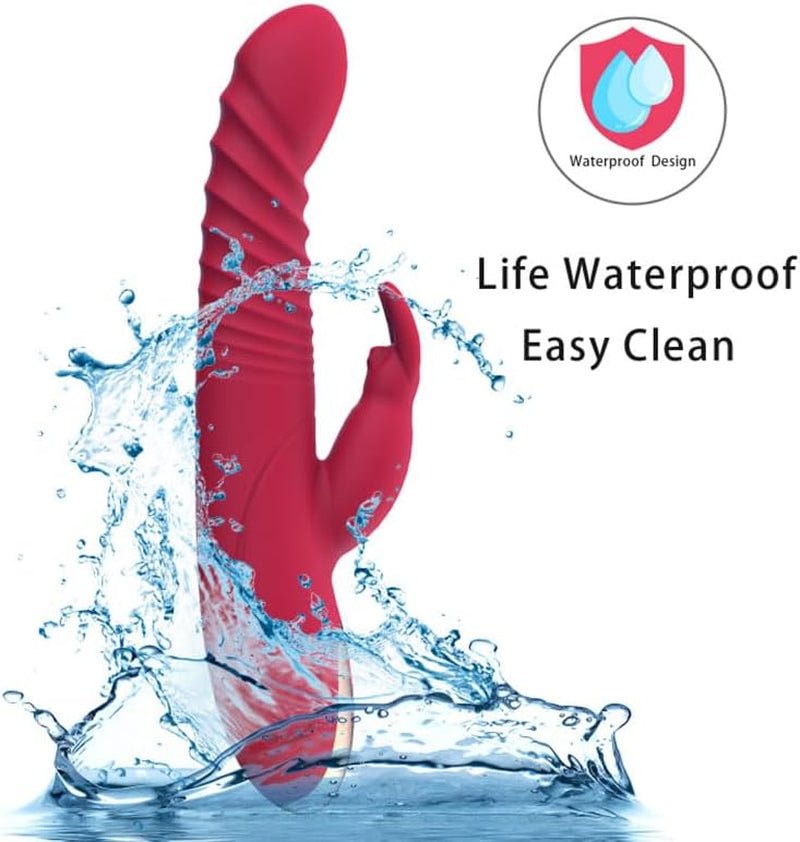 2026 New 9 Inch Realistic Rabbit Ears Adult Tool for Women Today Automatic Adult Tool for Women Today 15 Powerful Modes Waterproof Electric Adult Toys Machine - SinfulX - 