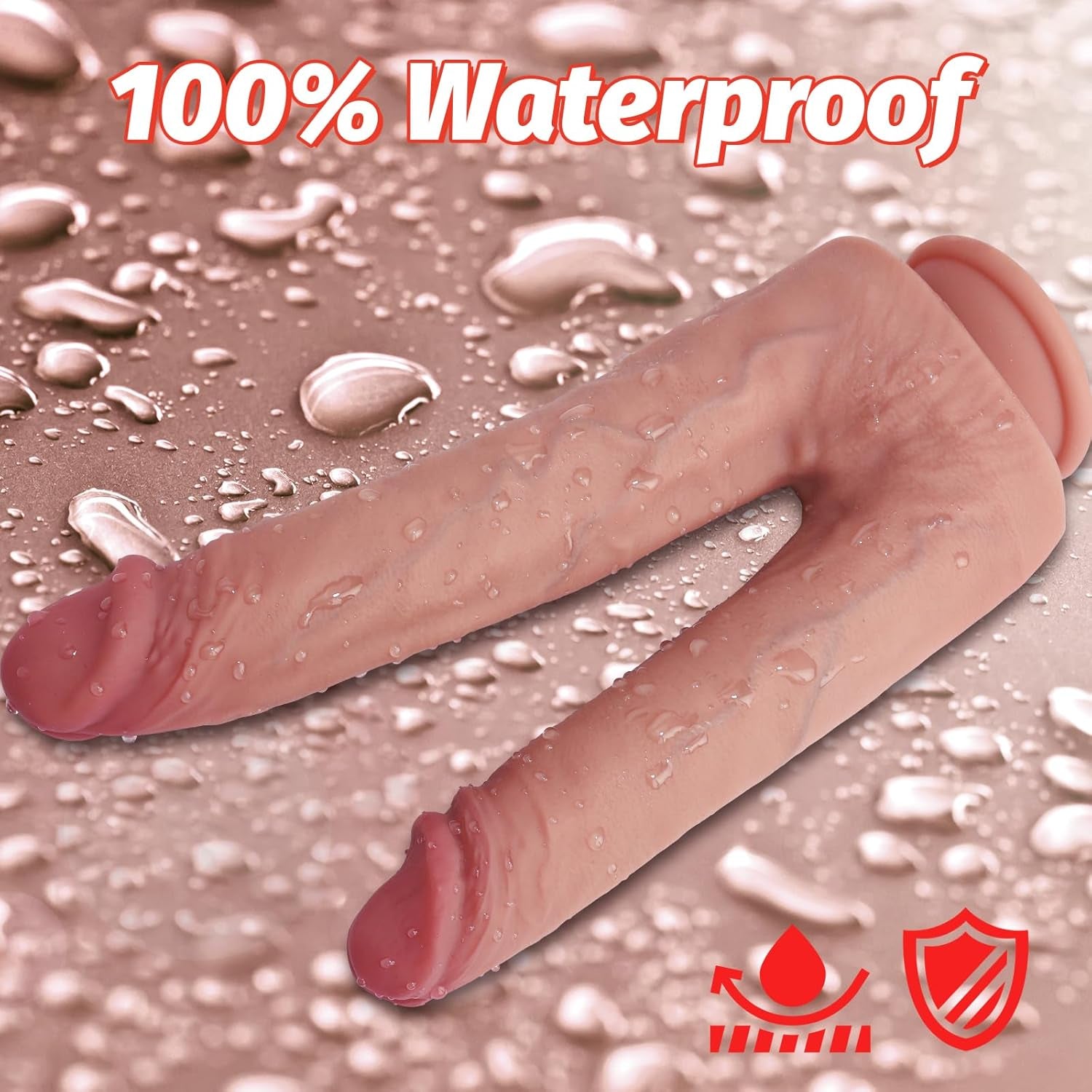Huge Double Dildo Sex Toys, Realistic Double Sided Dildos for G-Spot Anus Dual Pleasure, Silicone Anal Dildos with Suction Cup, Big Thick Dildo Flexible Adult Toys for Women Men Lesbian, 10.8”