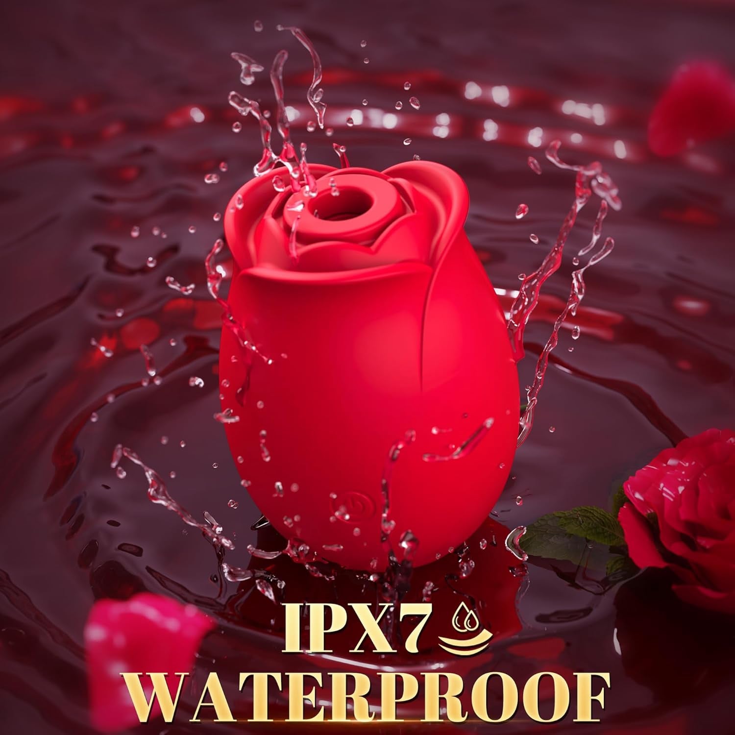 Rose Sex Toy Adult Toys - Rose Vibrator for Women Sex Toys with 9 Sucking & Vibrating, G Spot Vibrator Adult Sex Toys, Clitoral Nipple Sucker Vibrators for Woman Couples Sex Furniture - SinfulX - 