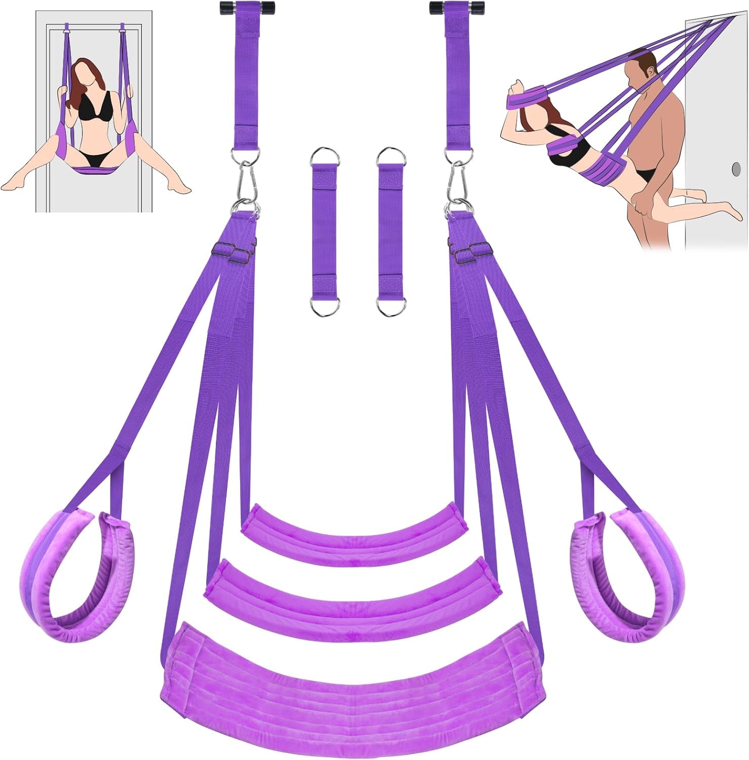 ComfortGrip Door Sex Swing with Cushions & Restraints - SinfulX - Personal Care > Sexual Wellness > Sex Swing