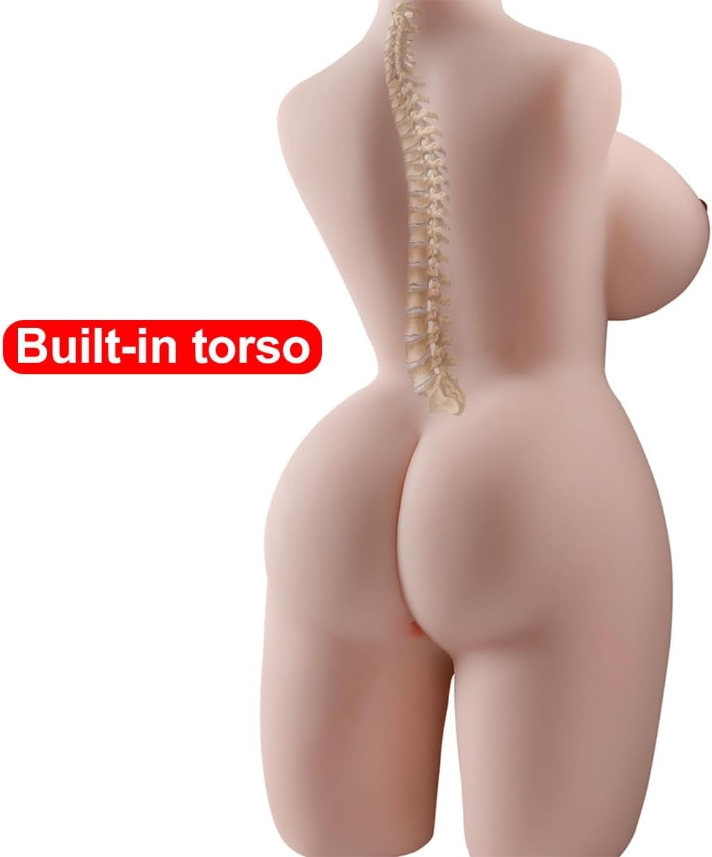 Life Size Shemale Sex Doll with Realistic Dildo Breasts Anal for Ass TPE Silicone Trans Sex Toys Adult Stuff Men Women Lifelike Full Body Dolls Torso Gay Male Female Couples Masturbator 20Lb - SinfulX - 