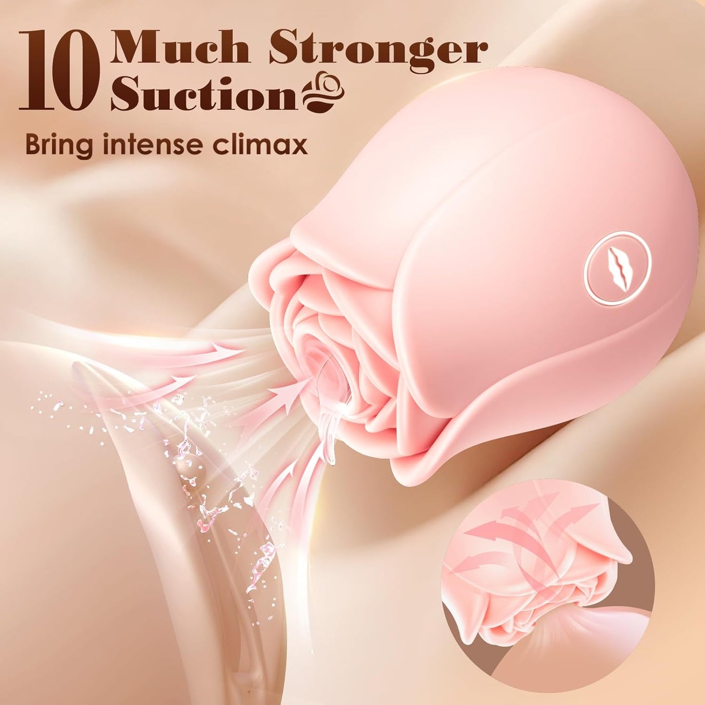 Sucking Vibrator Rose Sex Toy - Adult Toys for Women Adult Sex Toys 10 Suction Vibrators Female Couples Clitoral Nipples Anal Toy Beautiful Jewelry Rose Toy - SinfulX - 