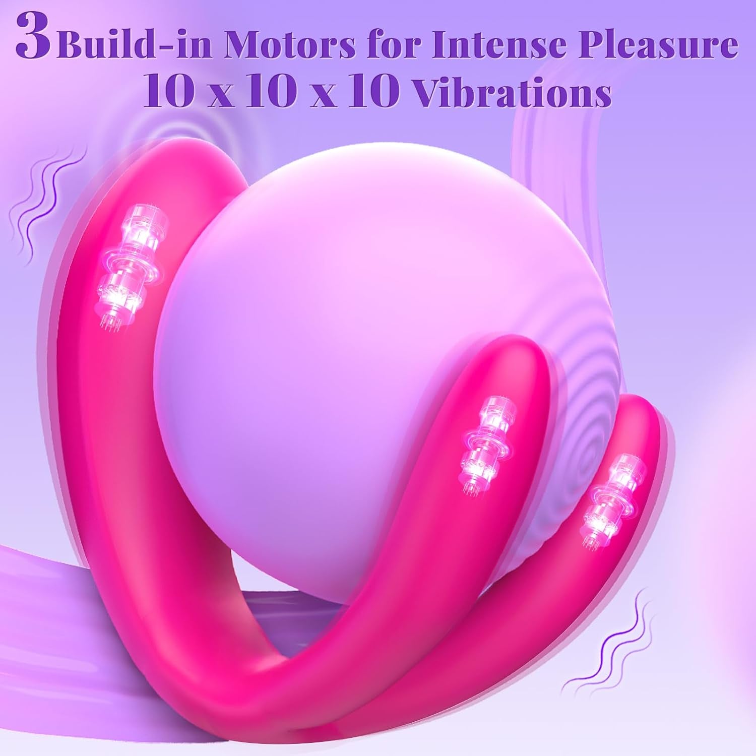 Wearable Remote Control Vibrator -  Adult Sex Toys for Women Couples Female Sex Toy G Spot Vibrators Clitoral Penis Vibrator with 10 Powerful Vibrating Double-Ended Dildos Vibrating Panties