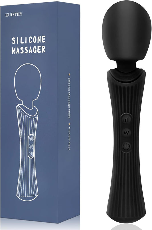 ShadowPulse Compact Wand Vibrator 12 Modes Waterproof - SinfulX - Personal Care > Sexual Wellness > Wand Vibrator