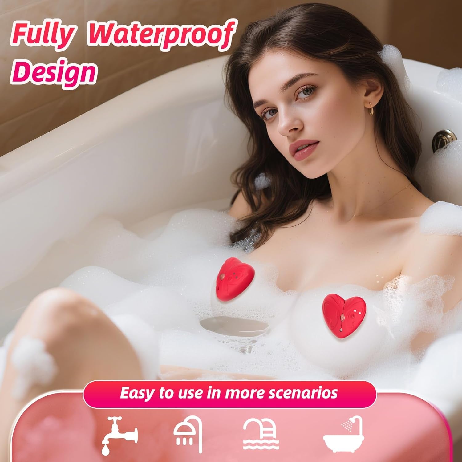 Nipple Toys Nipple Vibrator Sex Toys for Women, Vibrating Nipple Clamps Heart-Shape Butterfly Adult Toys Clitoral Stimulator with 10 Vibration Modes, BDSM Silicone Remote Control Sex Games for Couple