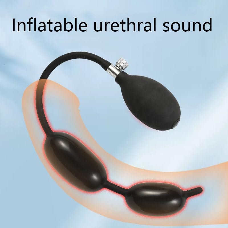 AeroCore Inflatable Urethral Plug Double Ball Dilator - SinfulX - Personal Care > Sexual Wellness > Penis Plug