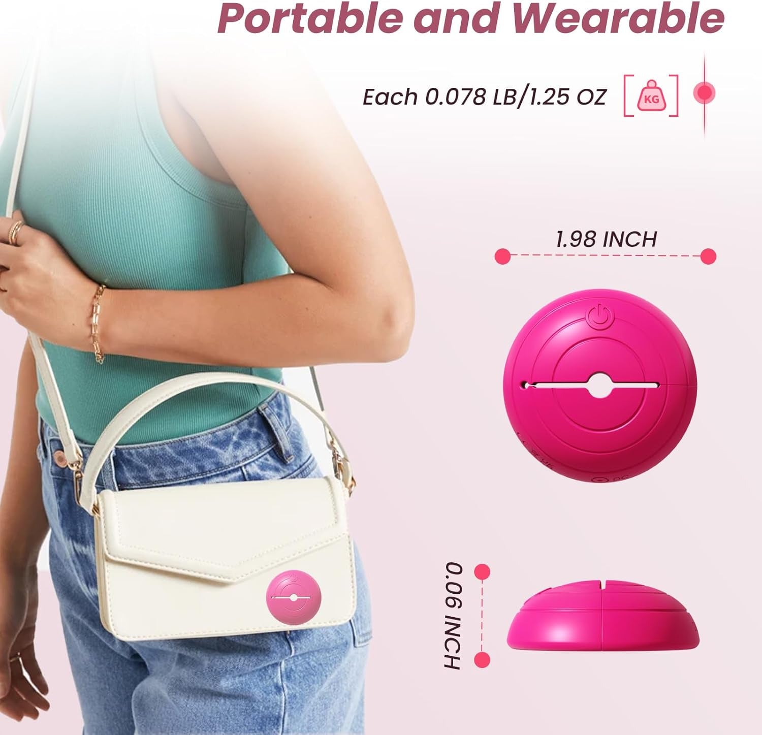 Nipple Sex Toys Fits the Breast - Redesigned for Women, Nipple Vibrator Lightweight Wearable Vibrating Nipple Clamps, Remote Control Vibrators, BDSM Couples & Female Sex Toy Adult Pleasure