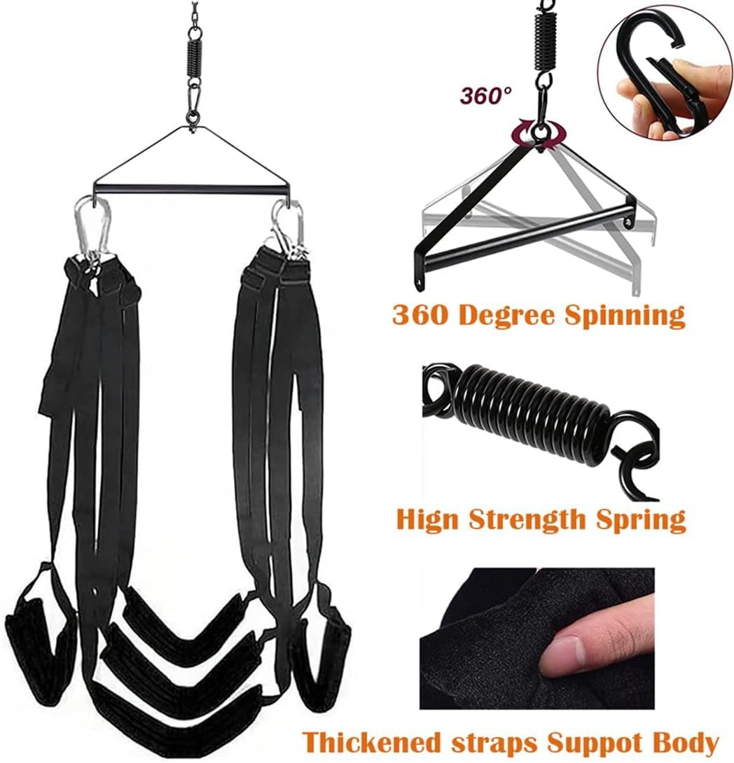 SpinVault 360° Ceiling Sex Swing 800lb Heavy Duty - SinfulX - Personal Care > Sexual Wellness > Sex Swing