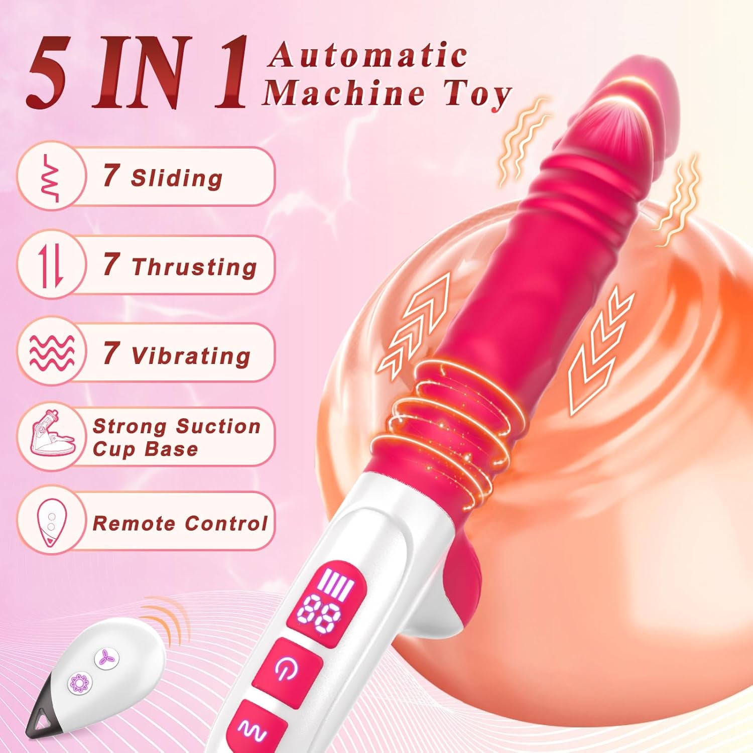 GlideCore 2 - in - 1 Thrusting Dildo Sex Machine - SinfulX - 