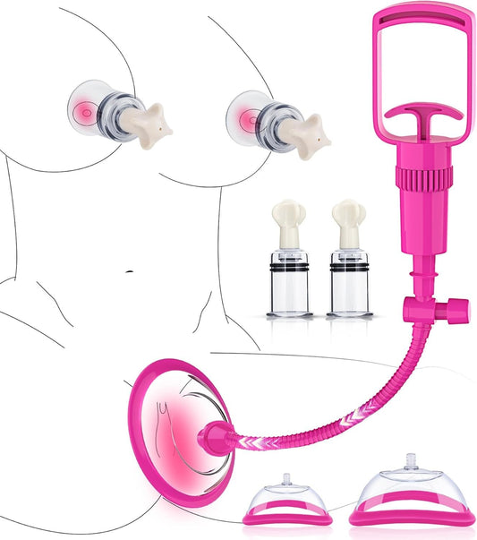 SilvaraX Manual Pussy Pump 4 Cups Kit - SinfulX - Personal Care > Sexual Wellness > Pussy Pump