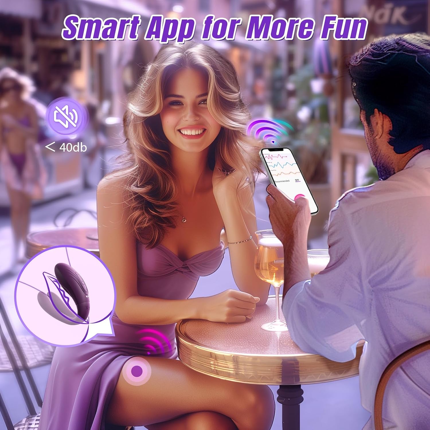 TapFusion Double Wearable Vibrator 10 Tapping 10 Modes - SinfulX - Personal Care > Sexual Wellness > Panty Vibrator