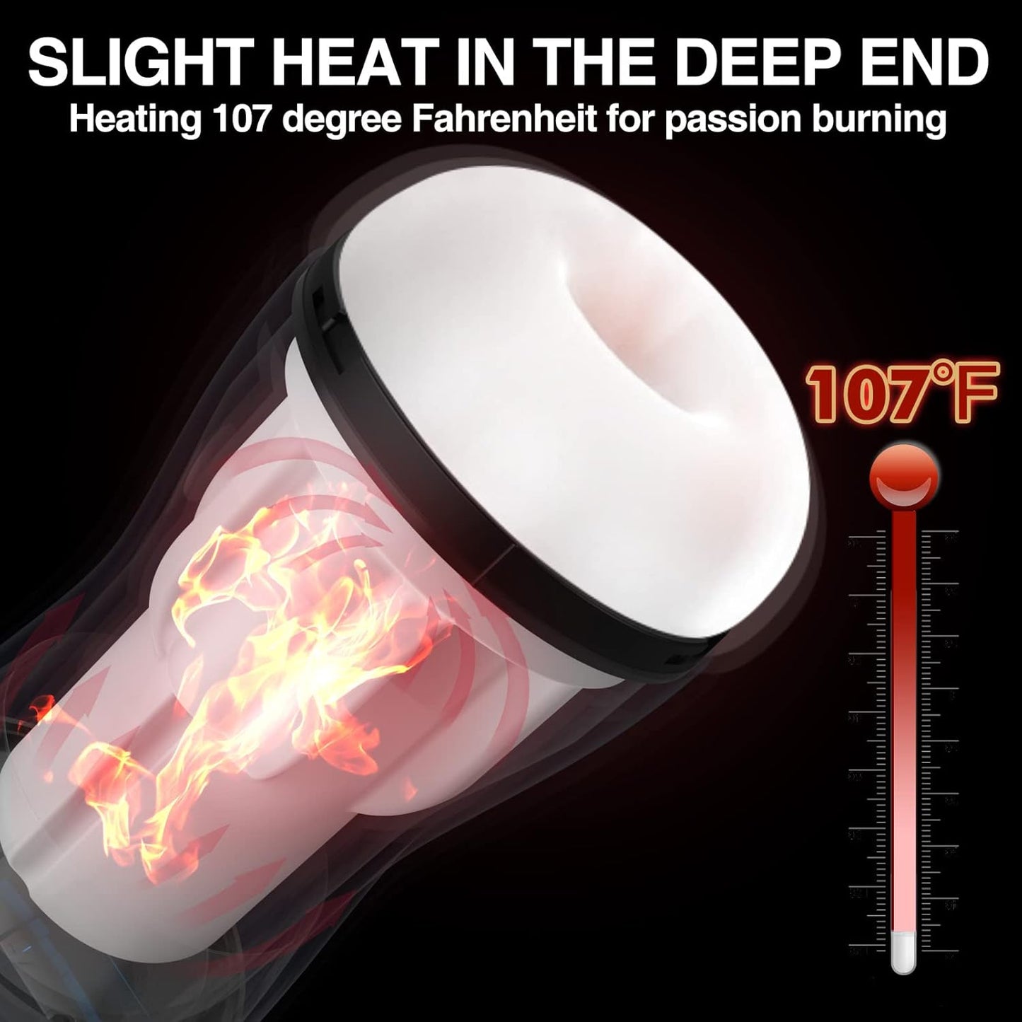 StormHeat Heating Male Masturbator 9 Suction 10 Vibration - SinfulX - Personal Care > Sexual Wellness > Male Suction Vibrator