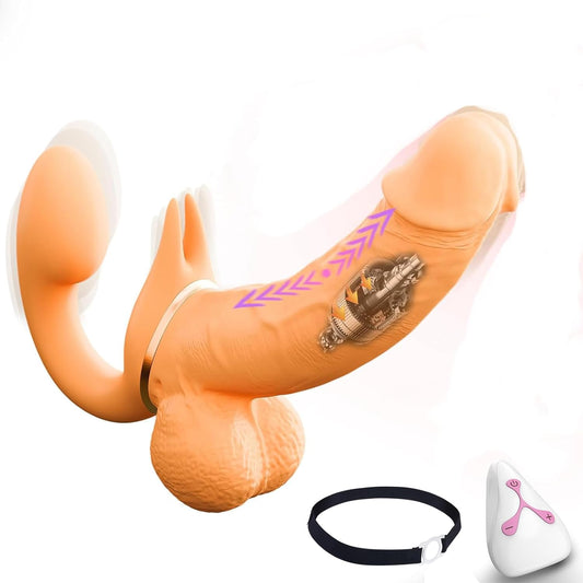 FlexThrust Strapless Strap On Thrusting Vibrator - SinfulX - Personal Care > Sexual Wellness > Strapless Strap - On