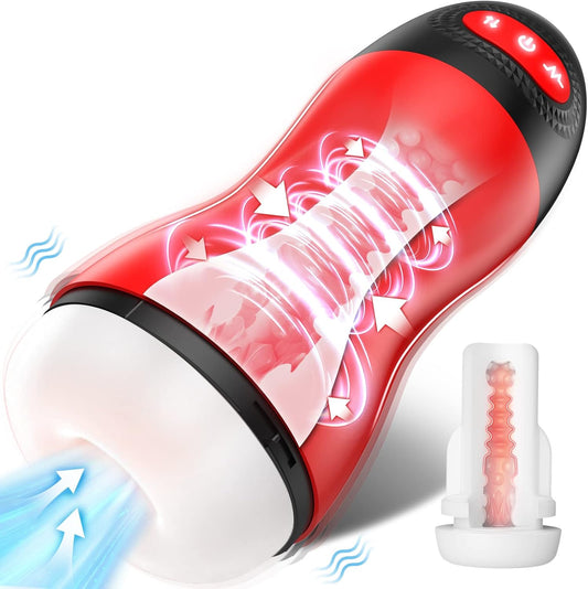 StormHeat Heating Male Masturbator 9 Suction 10 Vibration - SinfulX - Personal Care > Sexual Wellness > Male Suction Vibrator