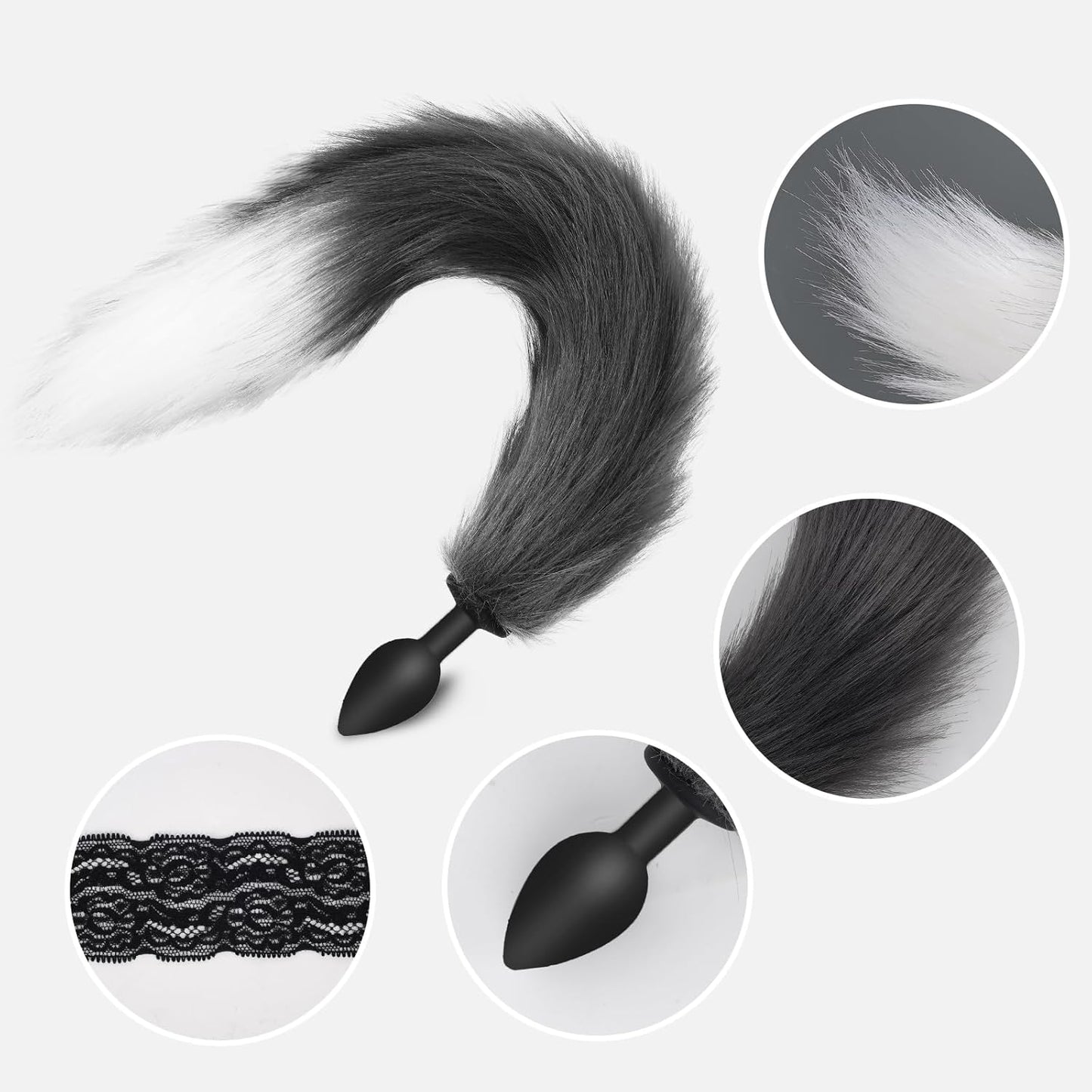 WildWhisper Silicone Fox Tail Butt Plug Beginner - SinfulX - 