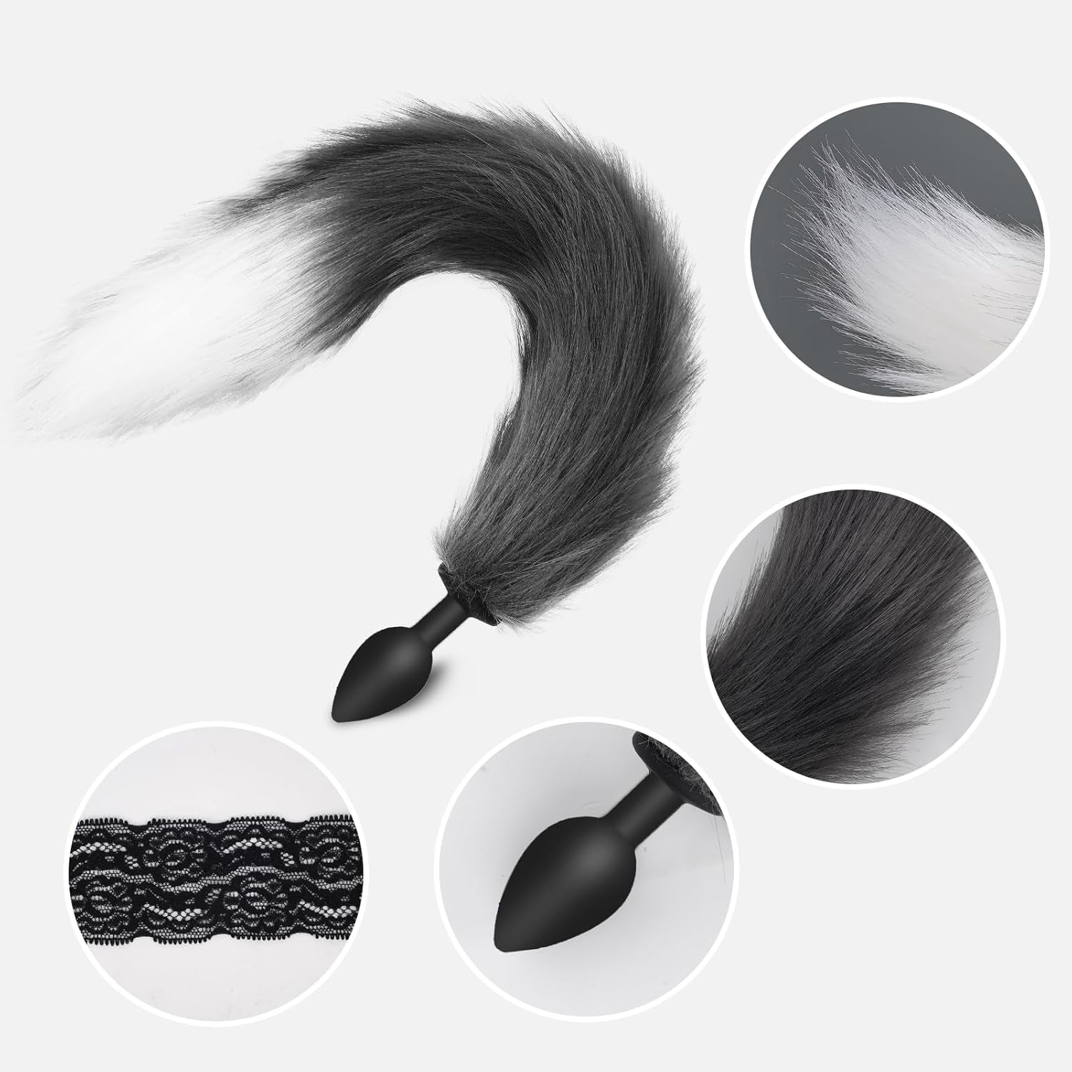 WildWhisper Silicone Fox Tail Butt Plug Beginner - SinfulX - 