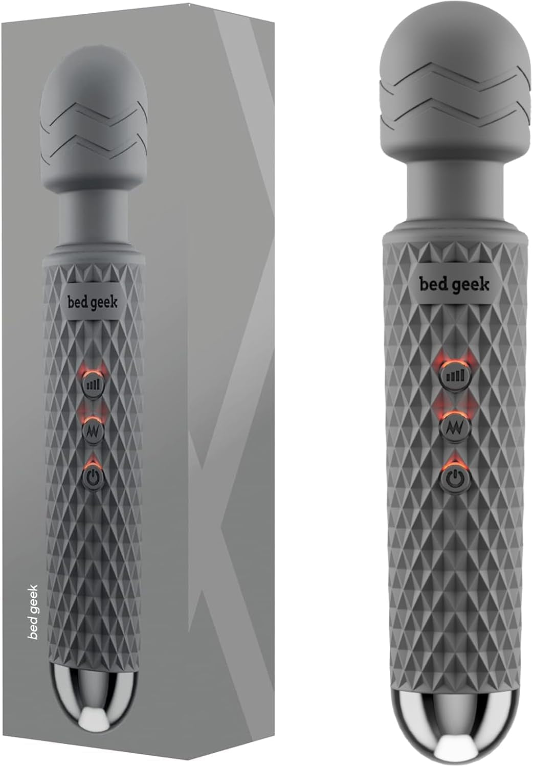 PrismWave Wand Vibrator 20 Patterns 8 Speeds Rechargeable - SinfulX - Personal Care > Sexual Wellness > Wand Vibrator
