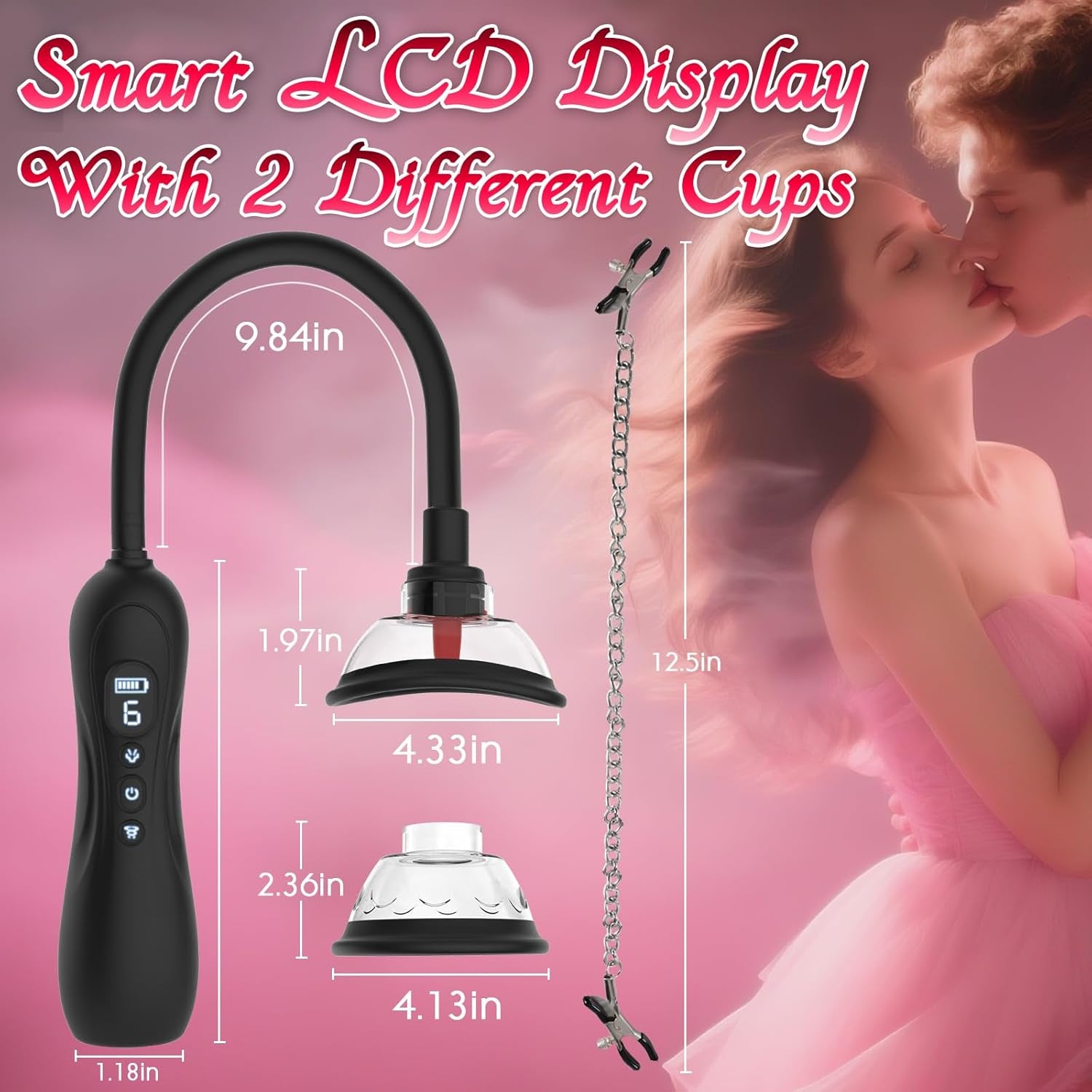 LuxePulse Electric Pussy Pump 6 Suction 9 Modes - SinfulX - Personal Care > Sexual Wellness > Pussy Pump