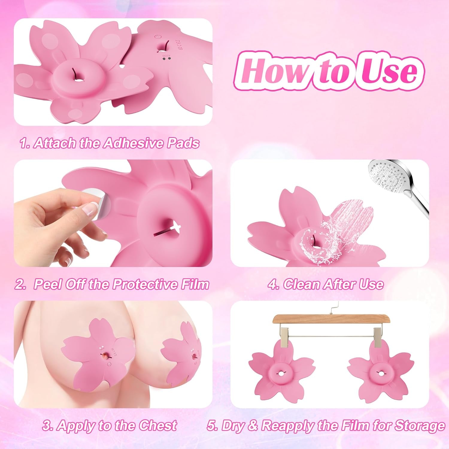 BloomSync App - Control Nipple Vibrators – 9 Modes, Hands - Free - SinfulX - Personal Care > Sexual Wellness > Nipple Stimulator