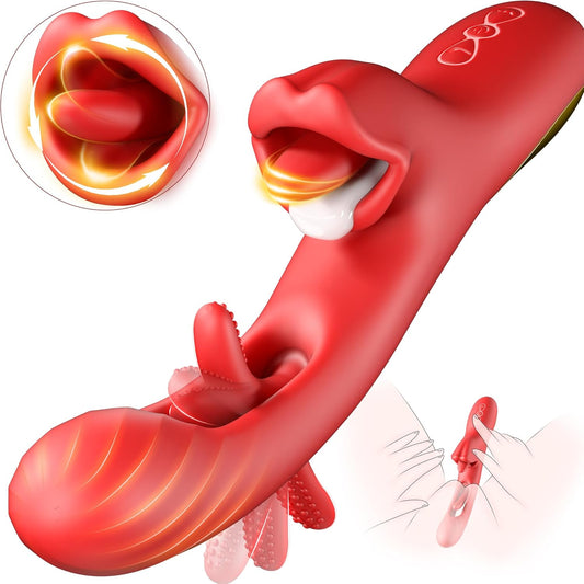 ElyraCore 3 - in - 1 Tongue Thrust Vibrator G - Spot 7 Modes - SinfulX - Personal Care > Sexual Wellness > Tongue Vibrator