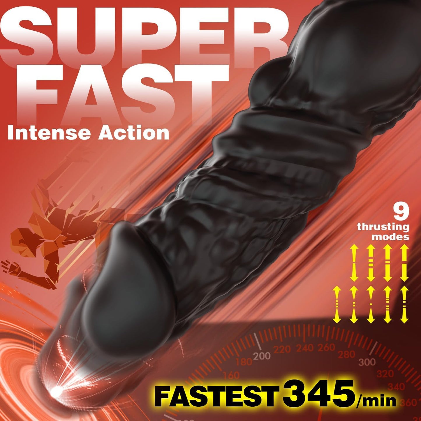 HyperThrust Thrusting Prostate Massager Cock Ring 9 Modes App Remote - SinfulX - Personal Care > Sexual Wellness > Prostate Massager Cock Ring