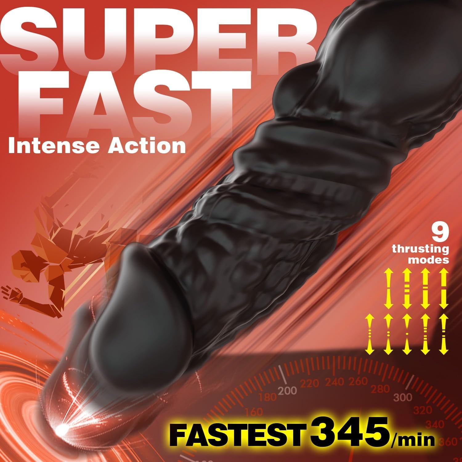 HyperThrust Thrusting Prostate Massager Cock Ring 9 Modes App Remote - SinfulX - Personal Care > Sexual Wellness > Prostate Massager Cock Ring