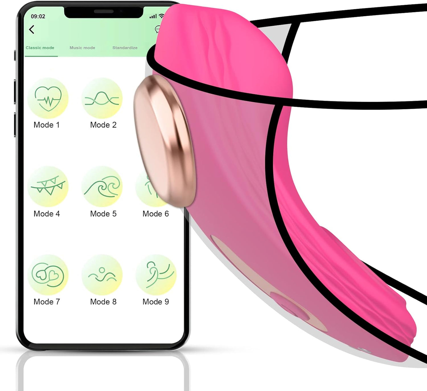 ClipSync APP Magnetic Panty Vibrator 10 Modes - SinfulX - Personal Care > Sexual Wellness > Panty Vibrator