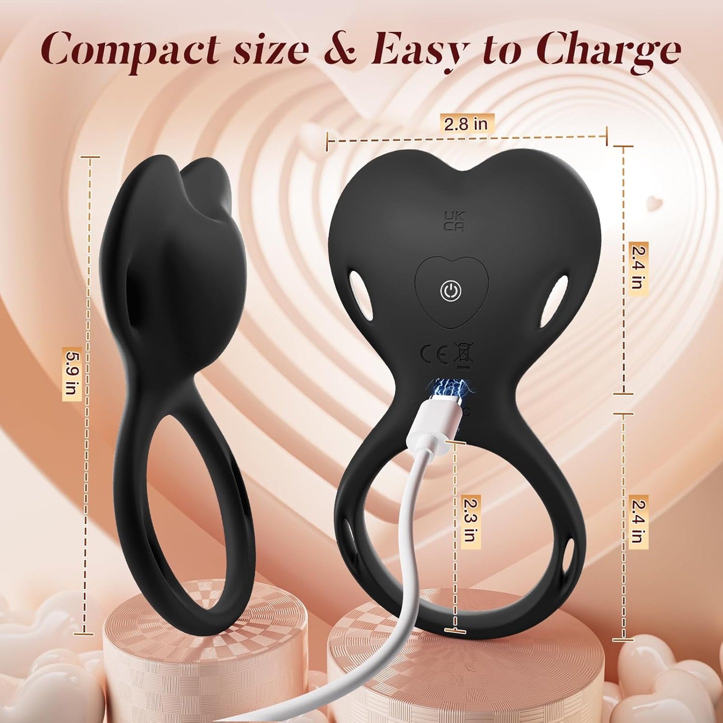 FlexSyncX Wearable Cock Ring Clit Stimulator App 10 Modes - SinfulX - Personal Care > Sexual Wellness > Couples Cock Ring