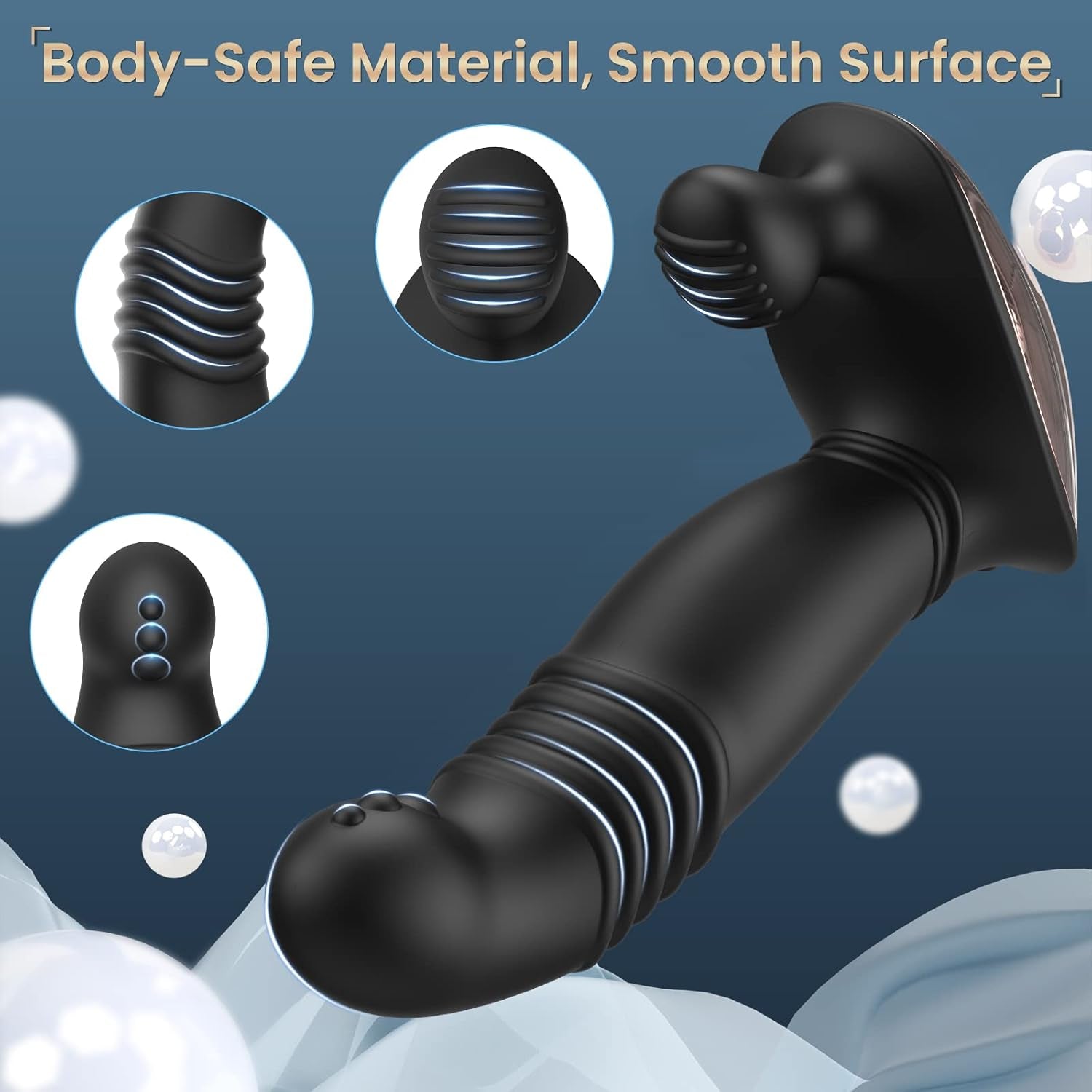 ThrustBead Thrusting Prostate Massager 9 Modes Remote Waterproof - SinfulX - Personal Care > Sexual Wellness > Prostate Massager