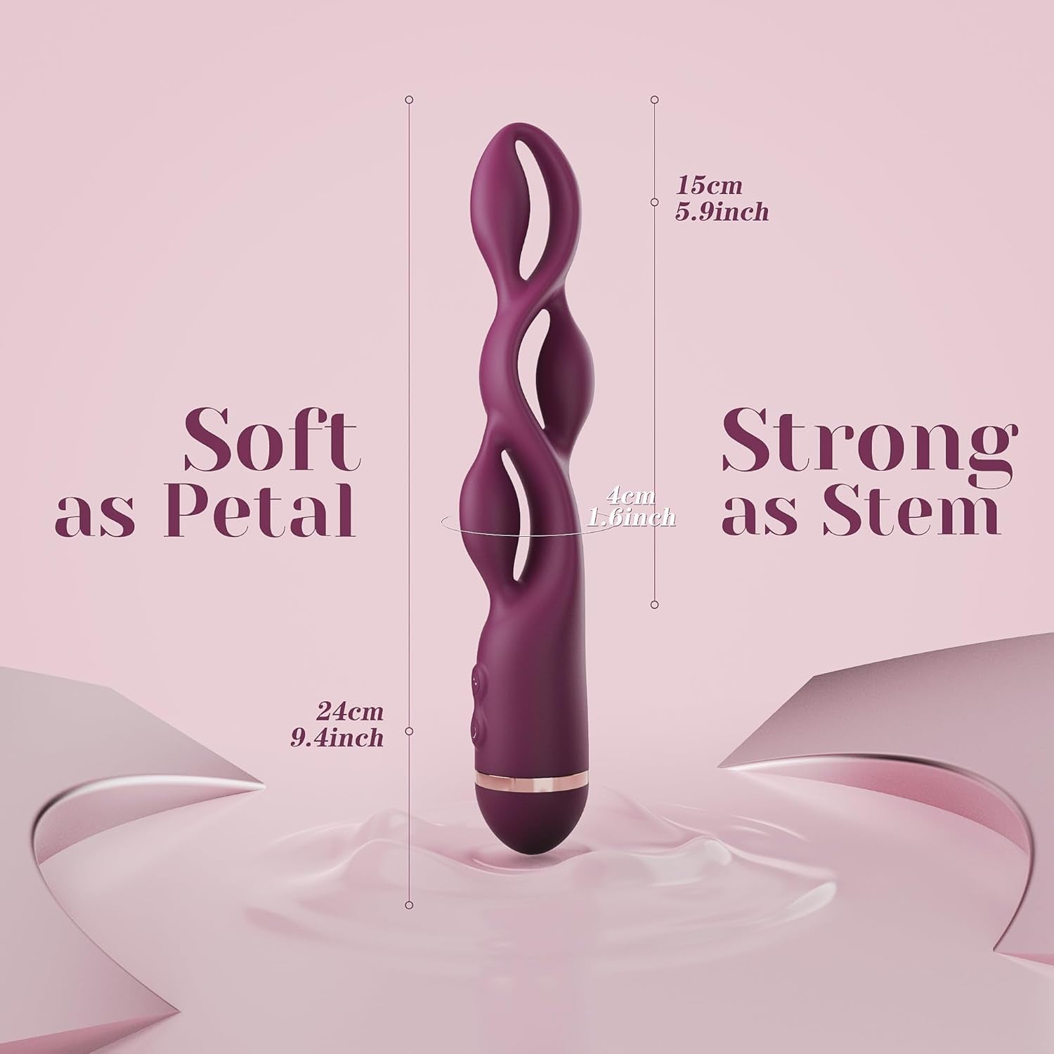 G Spot Vibrator Adult Toy -  Premium Vibrators with 10 Modes, Triple Stimulation Full Silicone Silent Vibrator IPX7 Waterproof, Clitoral Anal Beeds Nipple Toys Adult Toys for Women Men Couple