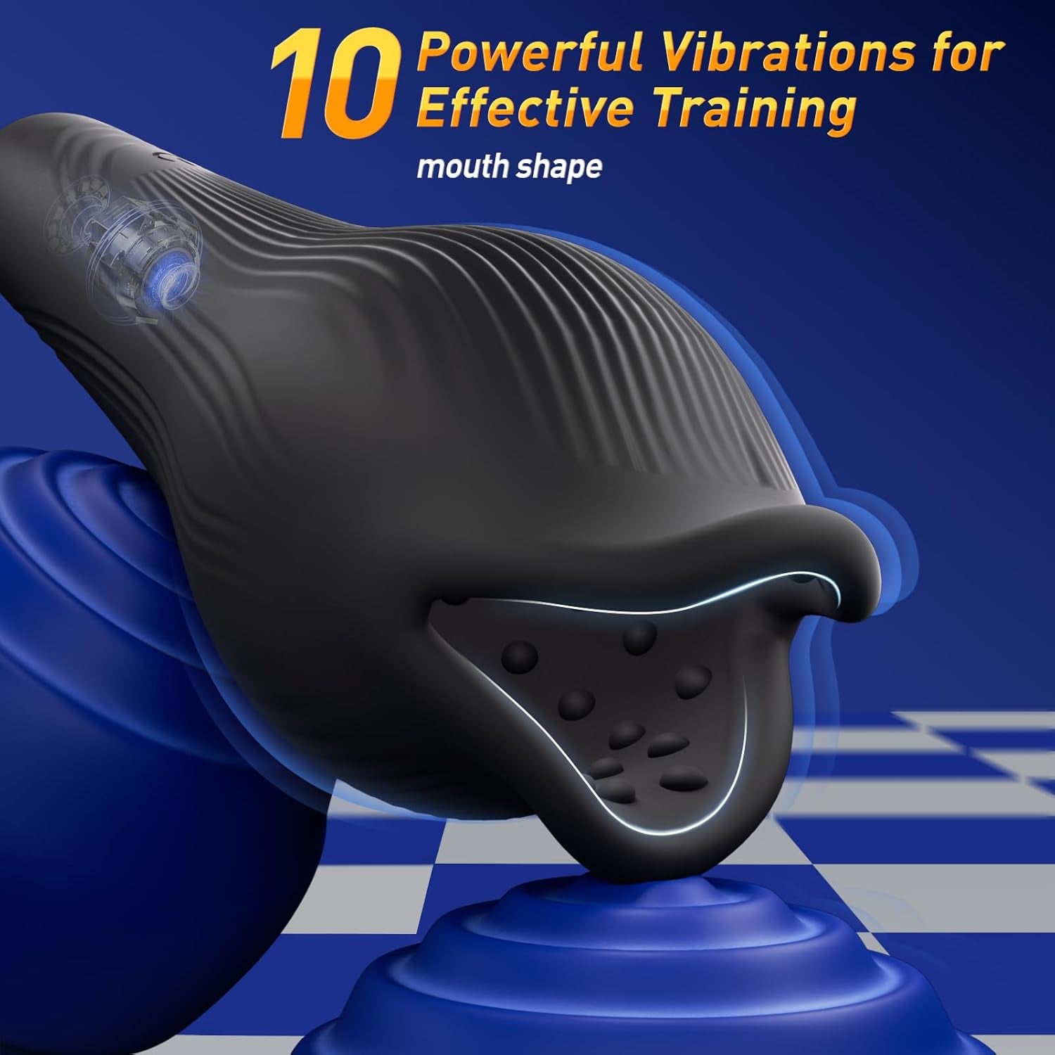 Male Sex Toys for Men Penis Vibrator - Male Masturbator with 10 Vibrating & Licking Training Tongue Stimulation for Glans & 360° Wrapped Sex Machine Stroker, Adult Sex Toys & Games for Gay Men - SinfulX - 