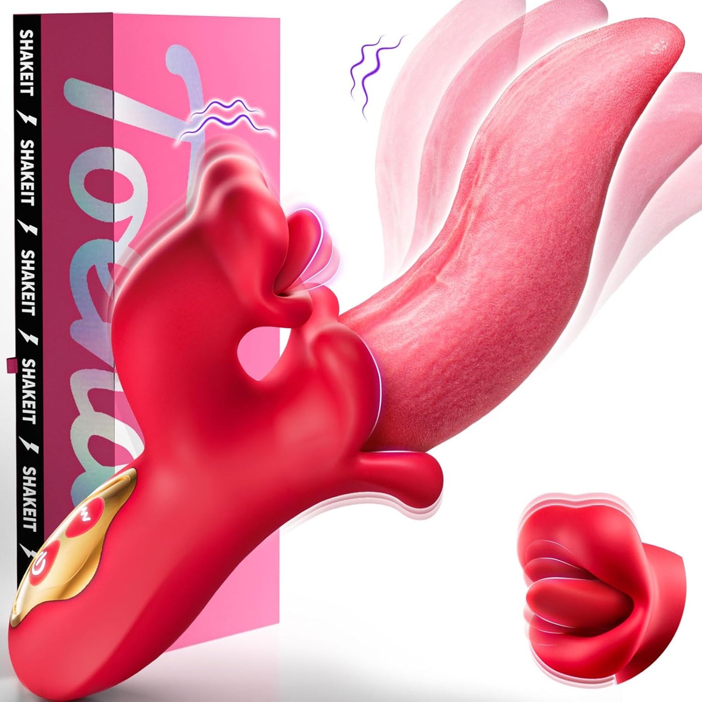 ElyraSwing Tongue Rabbit Vibrator 9 Modes G - Spot Toy - SinfulX - Personal Care > Sexual Wellness > Tongue Vibrator