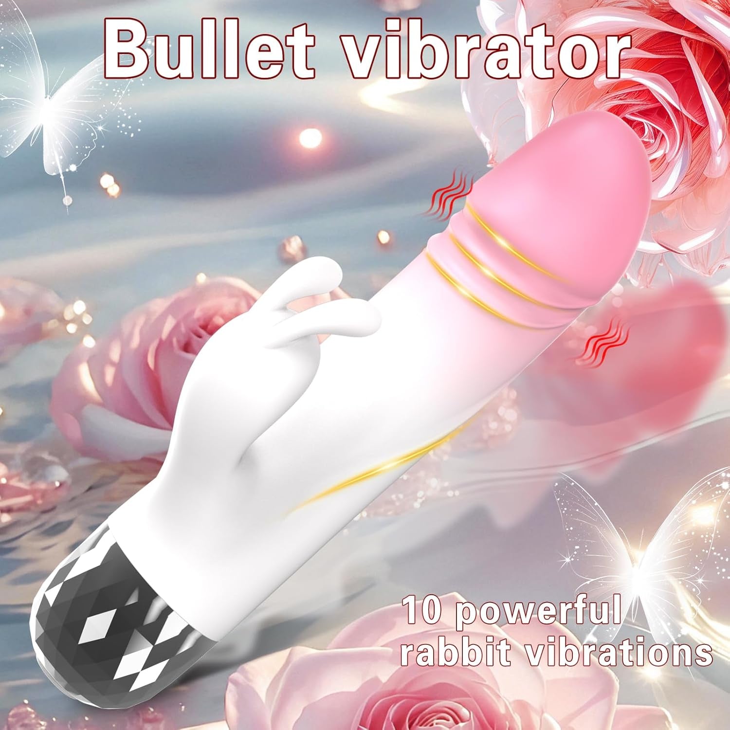 Mini G Spot Vibrator Dildo Sex Toys - Realistic Mini Bullet Vibrators with 9 Powerful Vibrations, Adult Female Sex Toy for G Spot Clitoral Nipple Clitoral Stimulation for Women - SinfulX - 