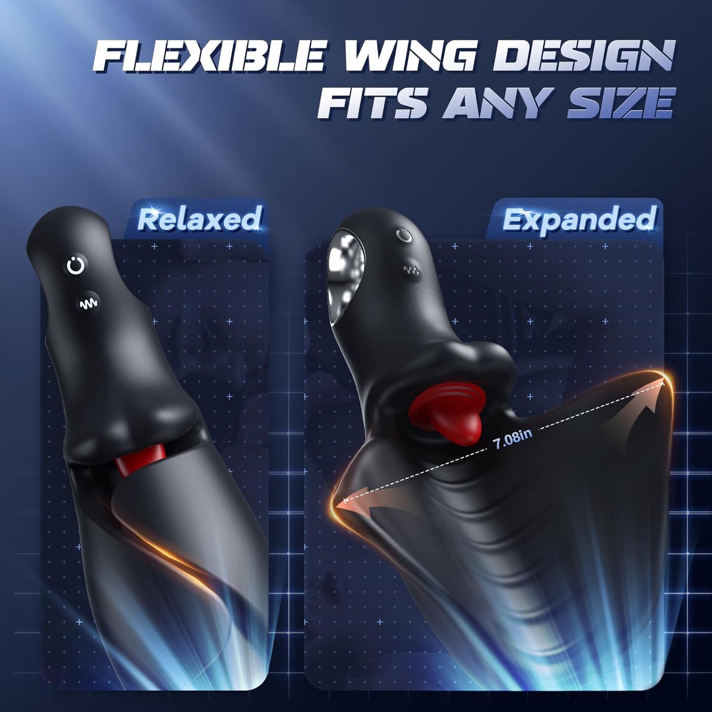 Male Sex Toys for Men Tongue Vibrator -  Male Masturbator AI Smart APP Control Pocket Pussy Stroker with 10 Licking & Vibrating Modes Penis Vibrator, Adult Male Sex Toys Lubricant Oils Massage