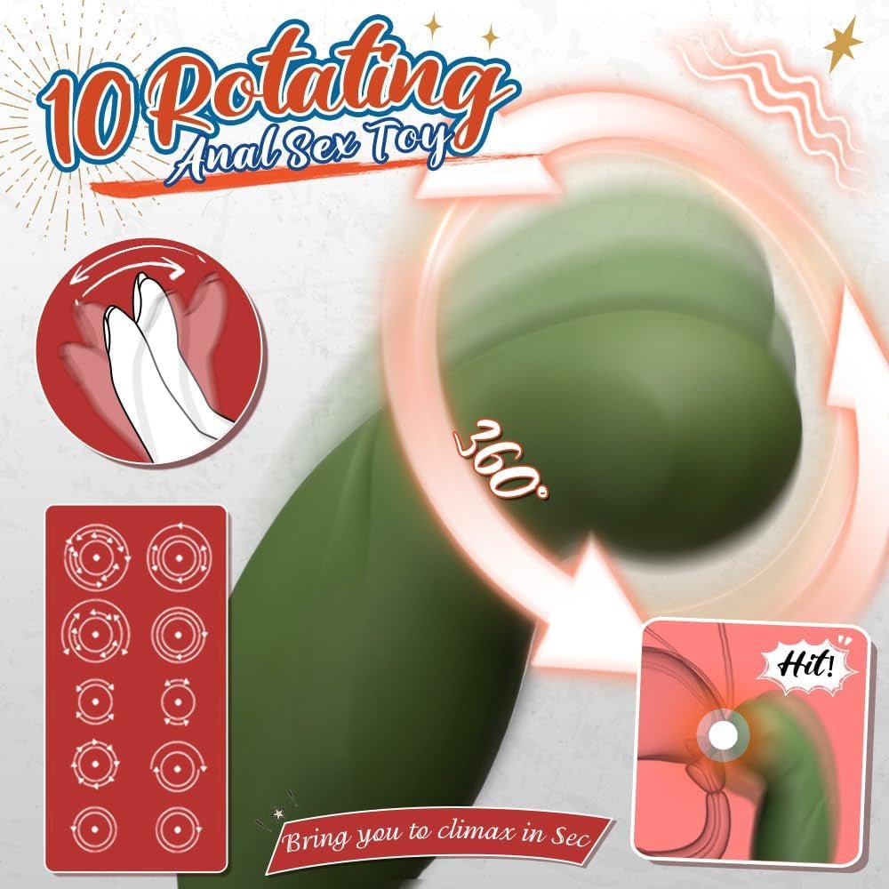 RotateCoreX Rotating Prostate Massager Cock Ring 10 Modes Remote - SinfulX - Personal Care > Sexual Wellness > Prostate Massager Cock Ring