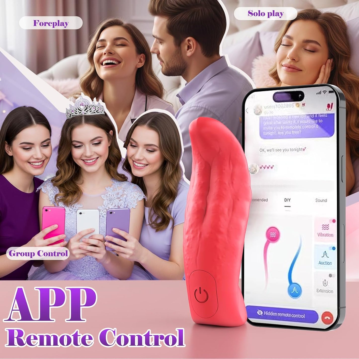 VelixTongue Finger Vibrator Tongue Design 10 Modes USB - SinfulX - Personal Care > Sexual Wellness > Finger Vibrator