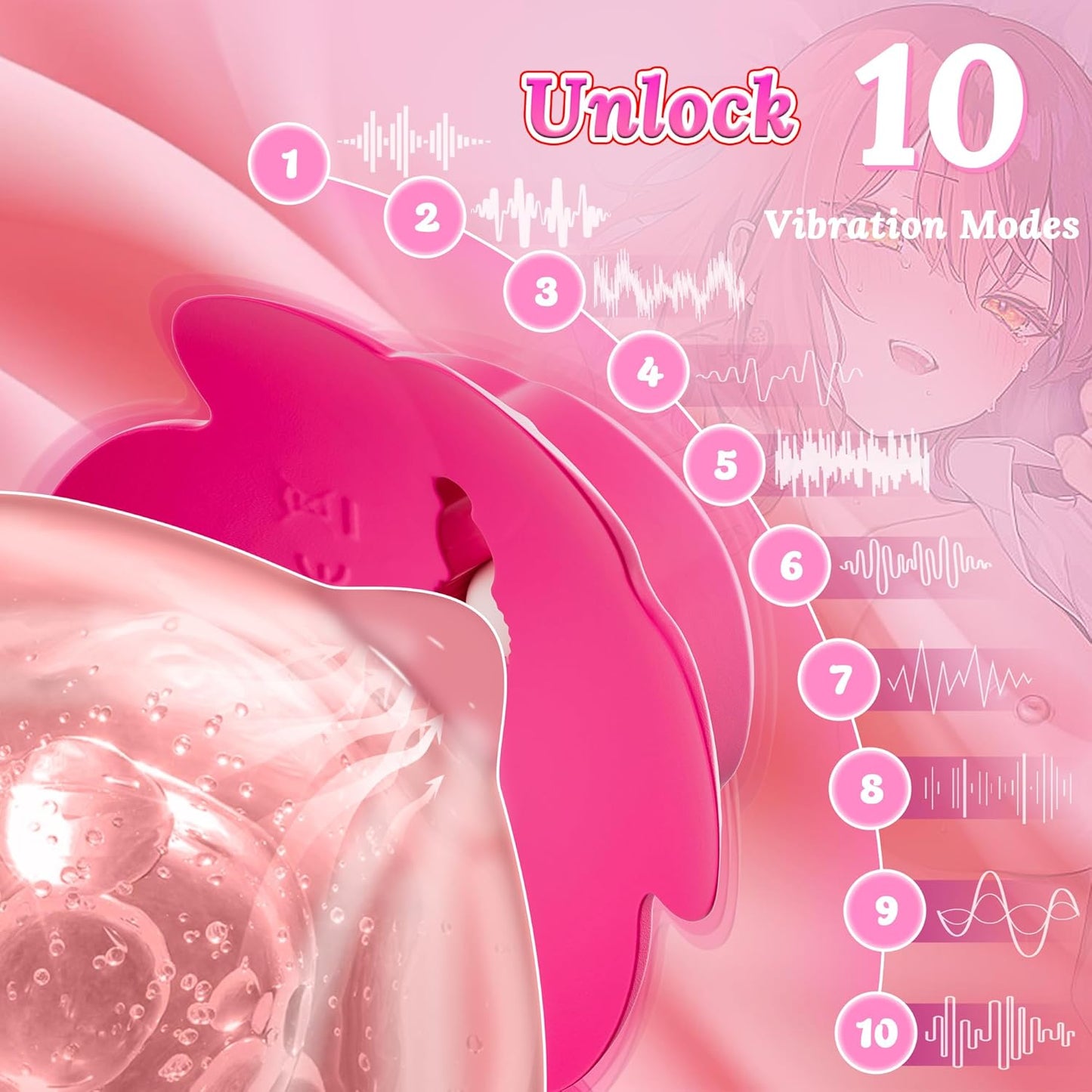 PetalWave Remote Nipple Vibrators 10 Modes – Discreet Wear - SinfulX - Personal Care > Sexual Wellness > Nipple Stimulator