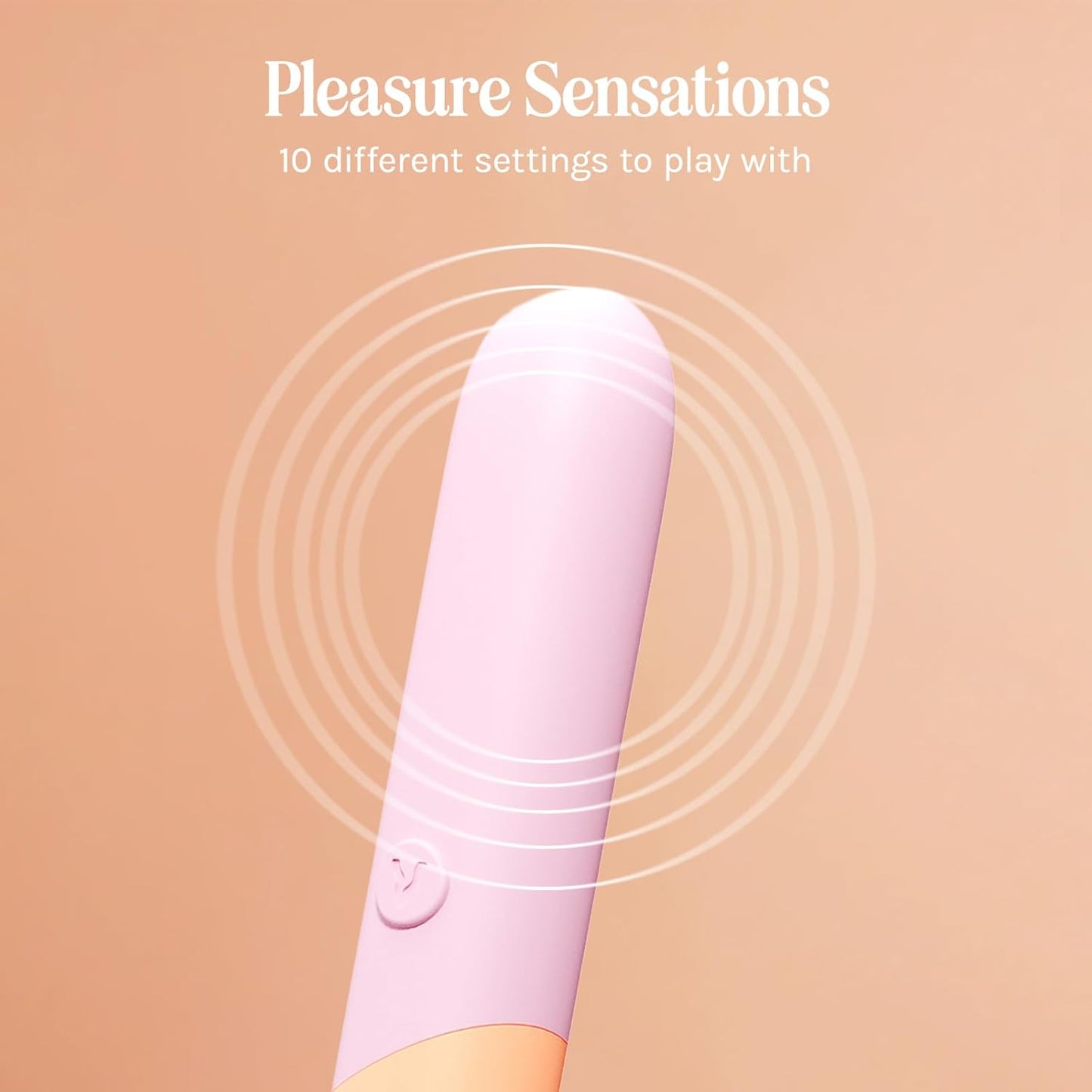 PeachLuxe Mini Bullet Vibrator Waterproof Quiet Rechargeable - SinfulX - Personal Care > Sexual Wellness > Bullet Vibrator