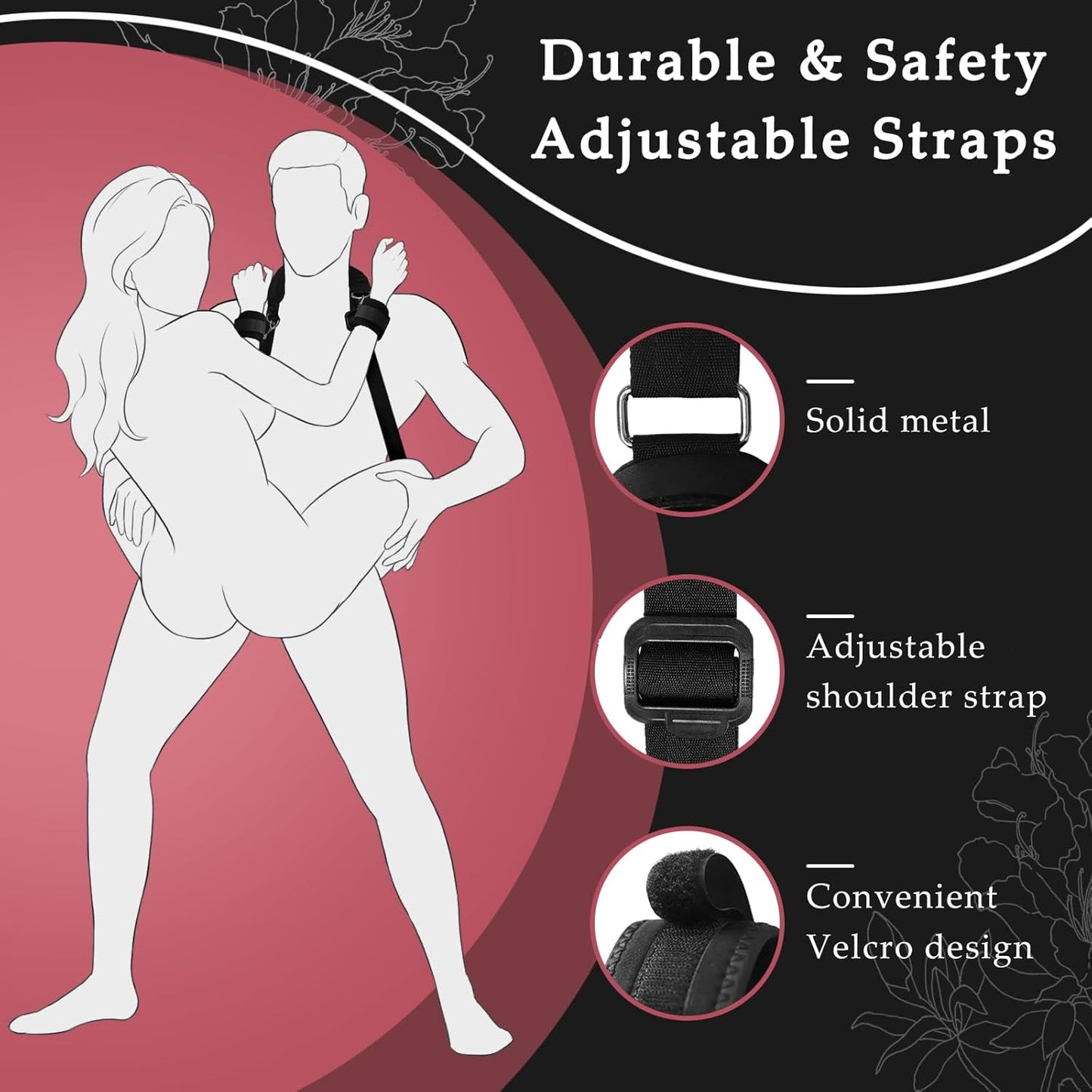 LockForm Adjustable Sling Restraint Kit Neck to Thigh - SinfulX - Personal Care > Sexual Wellness > Sex Sling