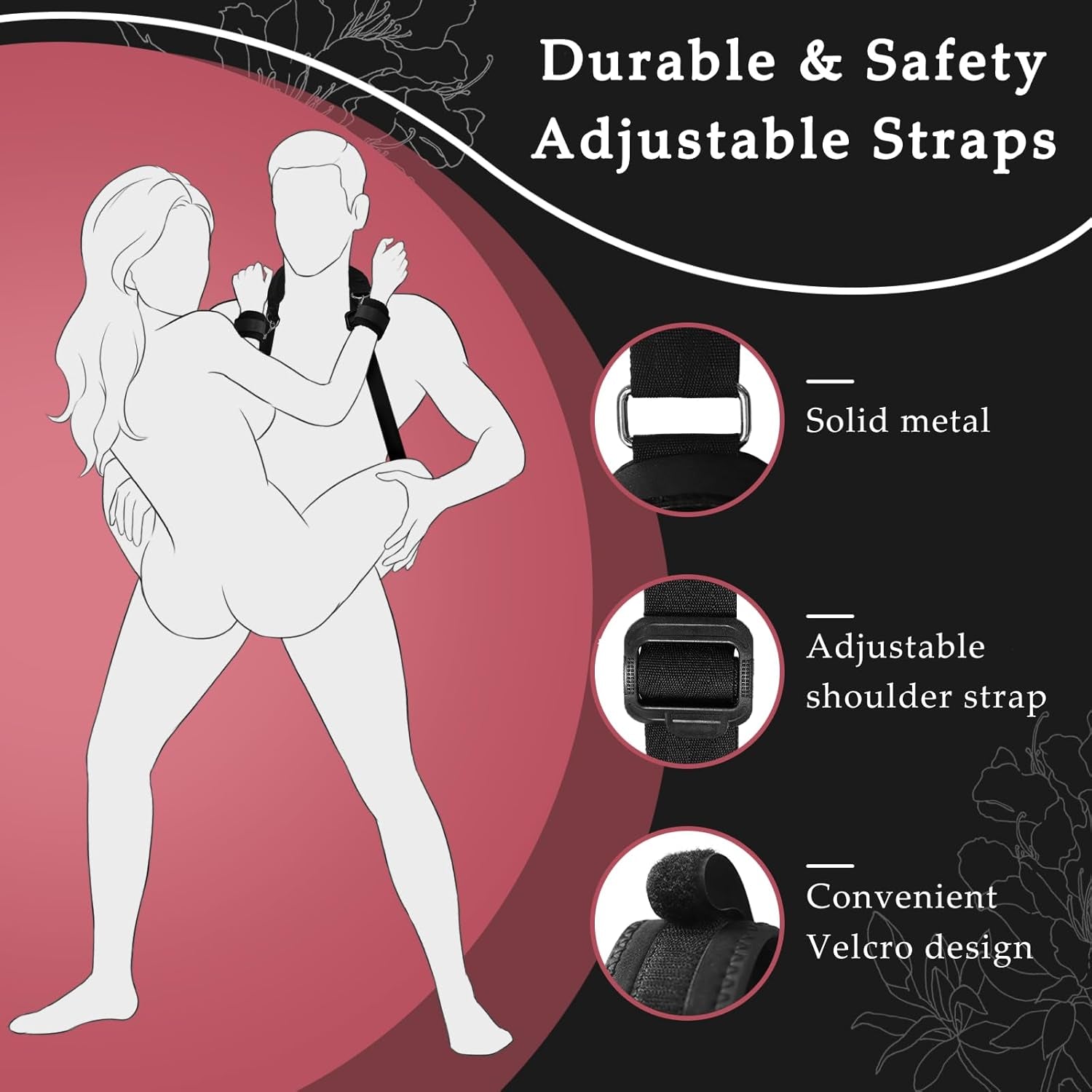 LockForm Adjustable Sling Restraint Kit Neck to Thigh - SinfulX - Personal Care > Sexual Wellness > Sex Sling