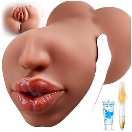Male Masturbators Oral Sex Toys for Men,Masturbation Toy Pocket Pussy Masturbator with Sexy Fat Lips Vivid Tongue and Teeth,Realistic Male Stroker Blowjob Adult Men Sex Toy for Man Masturbation Orgasm - SinfulX - 