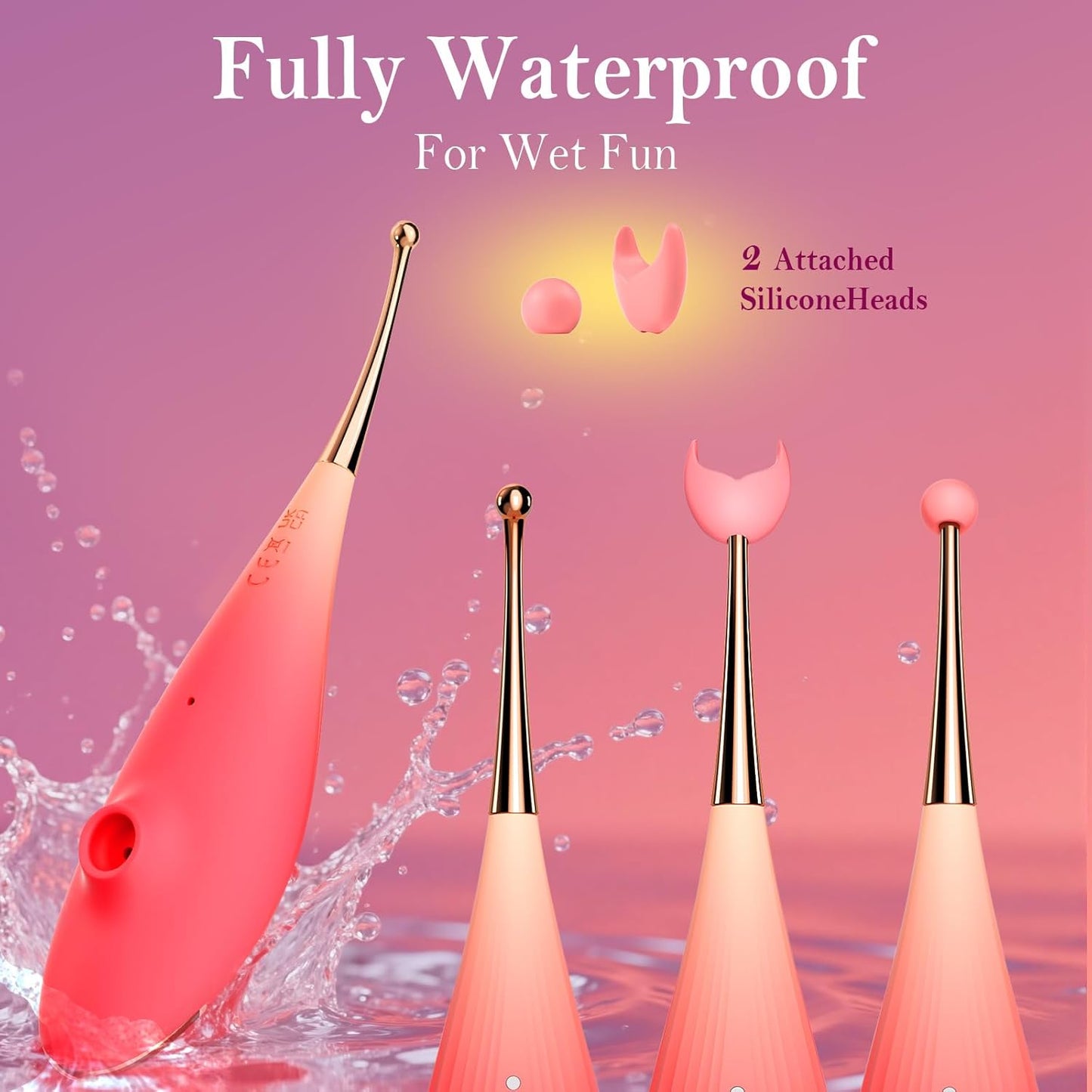 Sex Toy Clitoral Sucking Vibrator - 2 in 1 Clit Sucker G - Spot Vibrators with 7 Suction & Vibration Mode, Female Sex Toys Waterproof Clitoris Nipple Anal Stimulator, Adult Toys & Games for Women Couple - SinfulX - 