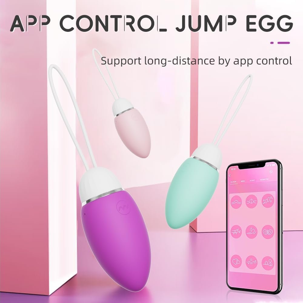 EmeraldSync App Remote Vibrating Egg 10 Modes Waterproof Quiet - SinfulX - Personal Care > Sexual Wellness > Bullet Vibrator
