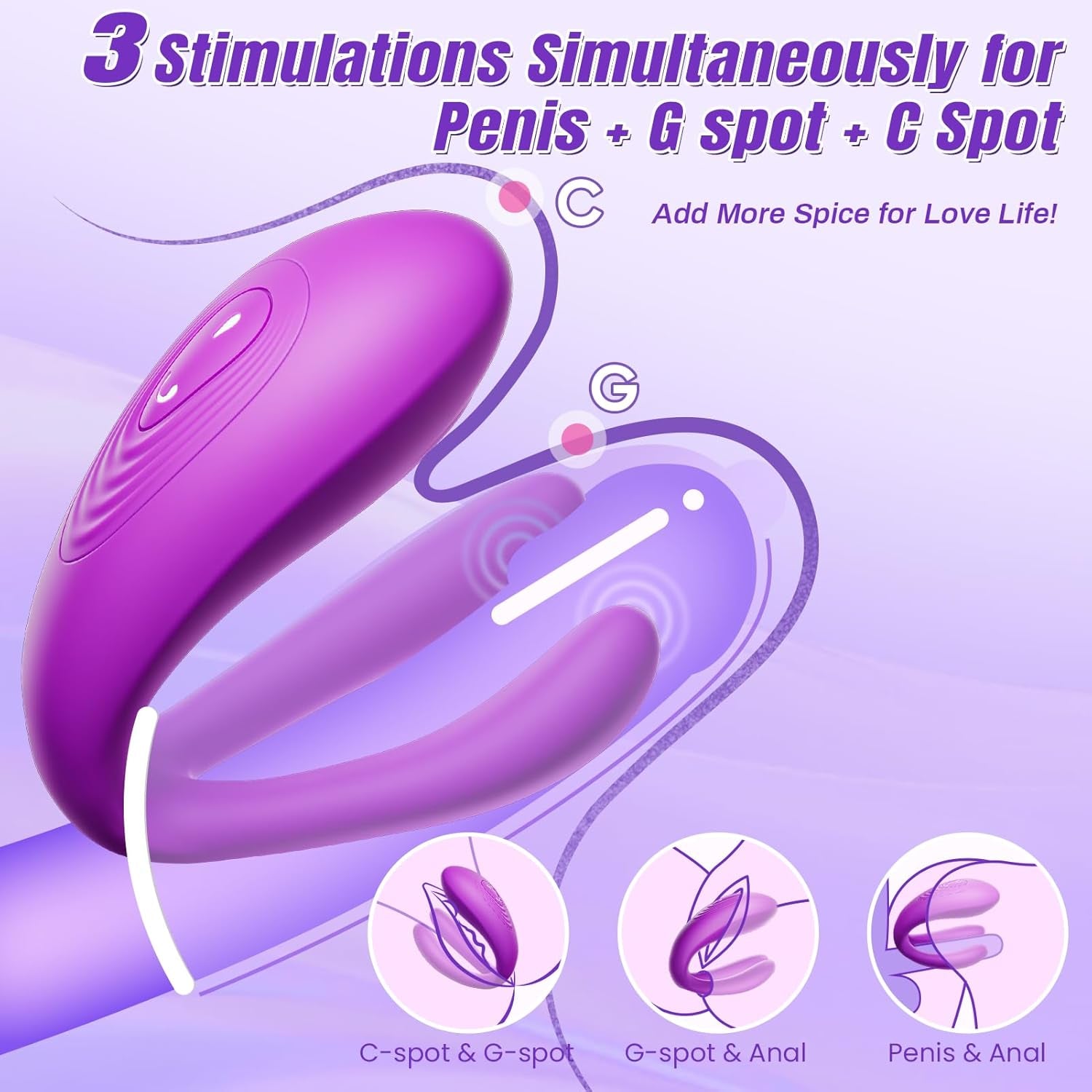 DualPulse Double - Ended Wearable Vibrator 3 Motors - SinfulX - Personal Care > Sexual Wellness > Panty Vibrator