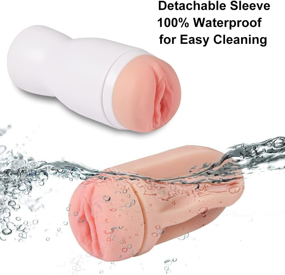 Male Masturbator Pocket Pussy Stroker Masturbation Cup with Realistic Vagina Flesh Toy Men Penis Stimulation Adult Blowjob Masturbators Sex Toys for Men